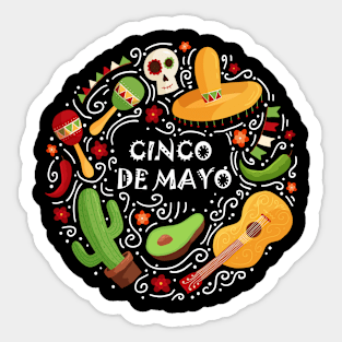 Cinco De Mayo Sticker